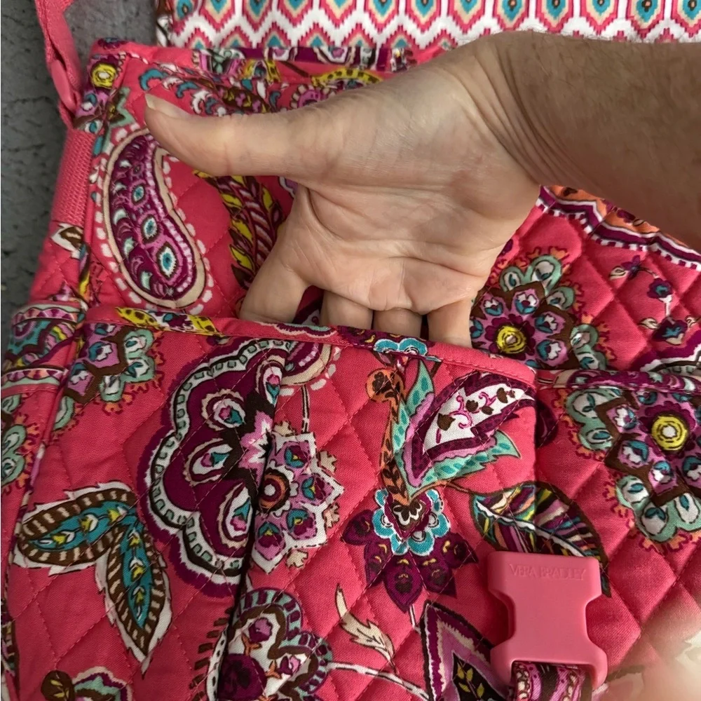 Vera Bradley Pink Patterned Laptop Bag - Picture 3 of 7